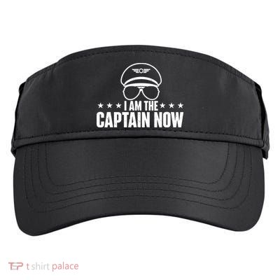 I Am The Captain Now Airplane Aircraft Lover Airline Pilot Adult Drive Performance Visor