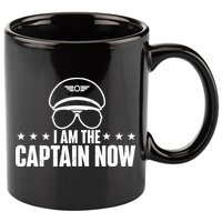 I Am The Captain Now Airplane Aircraft Lover Airline Pilot 11oz C Handle Ceramic Mug