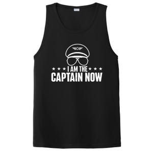 I Am The Captain Now Airplane Aircraft Lover Airline Pilot PosiCharge Competitor Tank