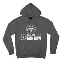 I Am The Captain Now Airplane Aircraft Lover Airline Pilot Tall Hoodie