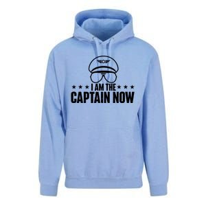 I Am The Captain Now Airplane Aircraft Lover Airline Pilot Unisex Surf Hoodie