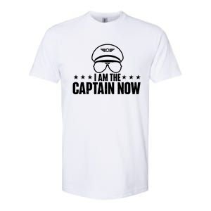 I Am The Captain Now Airplane Aircraft Lover Airline Pilot Softstyle CVC T-Shirt