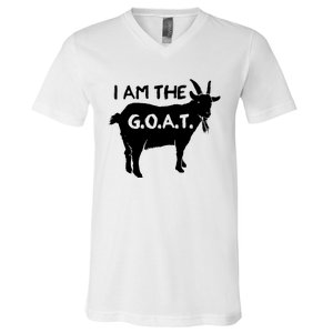 I Am The GOAT Greatest Of All Time Athletics Champion V-Neck T-Shirt