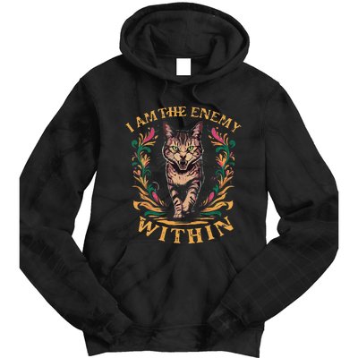 I Am The Enemy Within Gift Tie Dye Hoodie