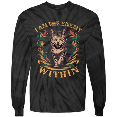 I Am The Enemy Within Gift Tie-Dye Long Sleeve Shirt