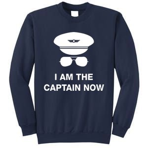 I Am The Captain Now Funny Pilot Sweatshirt