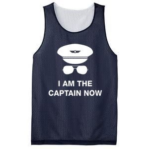 I Am The Captain Now Funny Pilot Mesh Reversible Basketball Jersey Tank