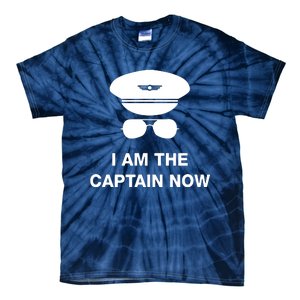 I Am The Captain Now Funny Pilot Tie-Dye T-Shirt