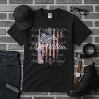 I Am The Militia Pro 2nd Amendment Proud American Flag Gift Tall T-Shirt