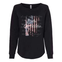 I Am The Militia Pro 2nd Amendment Proud American Flag Gift Womens California Wash Sweatshirt