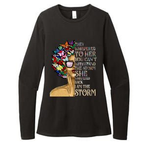 I Am The Storm Black History Month Black Queen Natural Afro Gift Womens CVC Long Sleeve Shirt