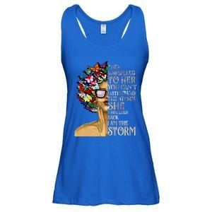 I Am The Storm Black History Month Black Queen Natural Afro Gift Ladies Essential Flowy Tank