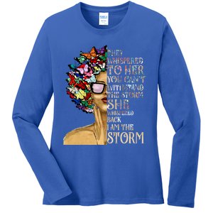 I Am The Storm Black History Month Black Queen Natural Afro Gift Ladies Long Sleeve Shirt