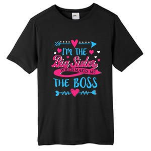 I Am The Big Sister Which Makes Me The Boss Meaningful Gift Tall Fusion ChromaSoft Performance T-Shirt