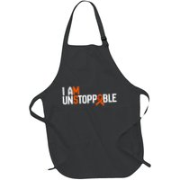 I Am Unstoppable Multiple Sclerosis Ms Awareness Full-Length Apron With Pockets