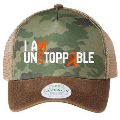 I Am Unstoppable Multiple Sclerosis Ms Awareness Legacy Tie Dye Trucker Hat