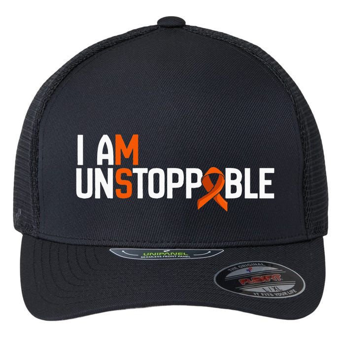 I Am Unstoppable Multiple Sclerosis Ms Awareness Flexfit Unipanel Trucker Cap