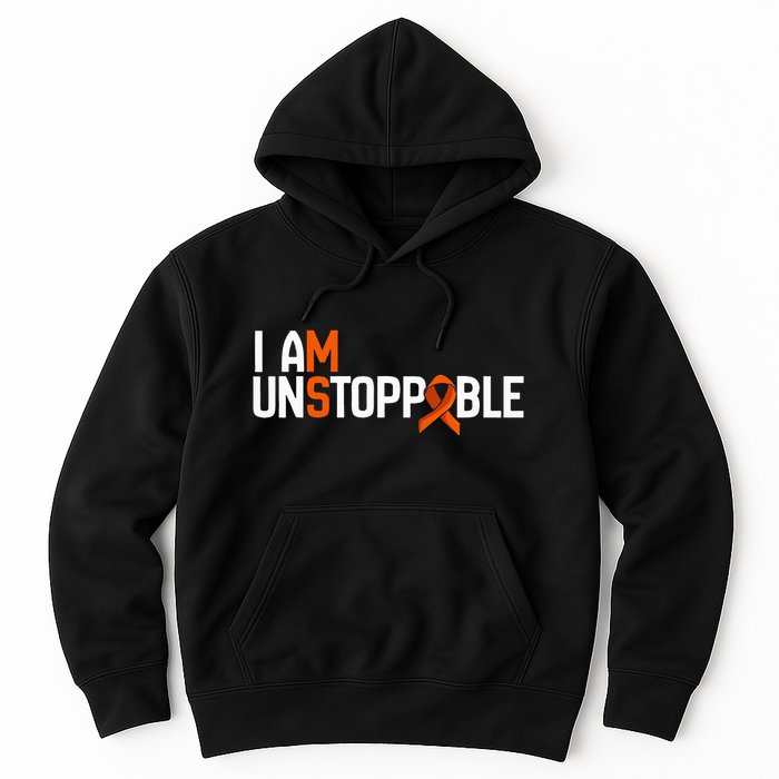 I Am Unstoppable Multiple Sclerosis Ms Awareness Hoodie