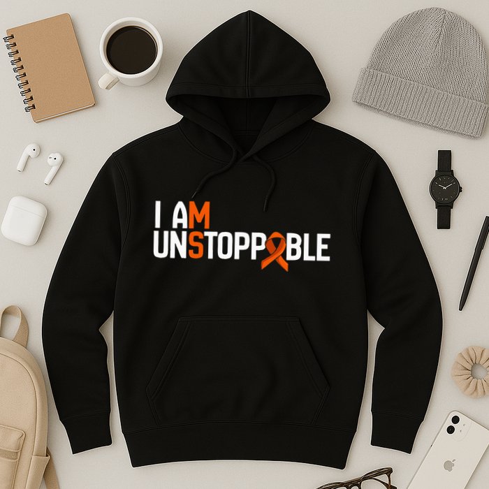 I Am Unstoppable Multiple Sclerosis Ms Awareness Hoodie