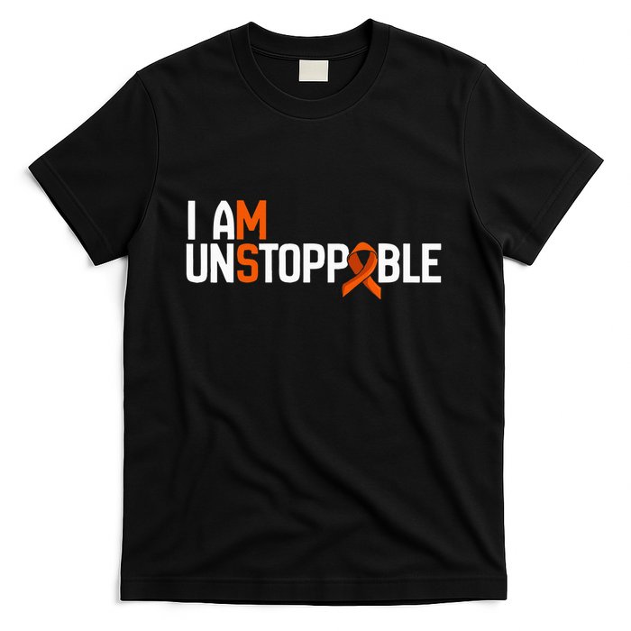 I Am Unstoppable Multiple Sclerosis Ms Awareness T-Shirt