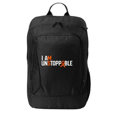 I Am Unstoppable Multiple Sclerosis Ms Awareness City Backpack