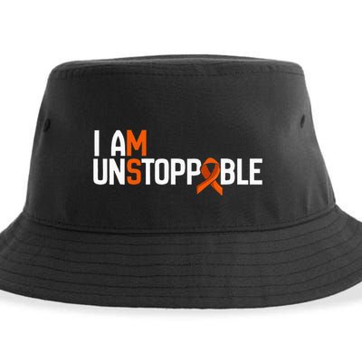 I Am Unstoppable Multiple Sclerosis Ms Awareness Sustainable Bucket Hat