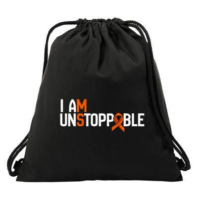 I Am Unstoppable Multiple Sclerosis Ms Awareness Drawstring Bag