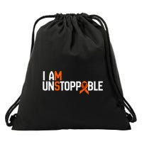 I Am Unstoppable Multiple Sclerosis Ms Awareness Drawstring Bag