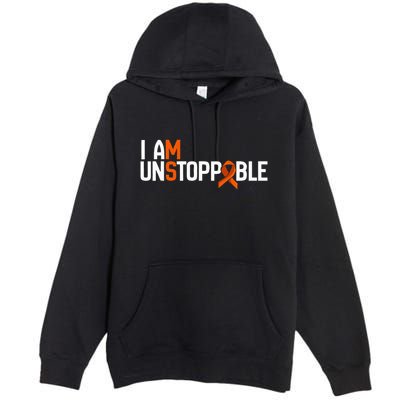 I Am Unstoppable Multiple Sclerosis Ms Awareness Premium Pullover Hoodie