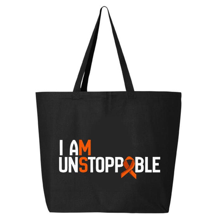 I Am Unstoppable Multiple Sclerosis Ms Awareness 25L Jumbo Tote