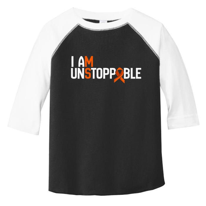 I Am Unstoppable Multiple Sclerosis Ms Awareness Toddler Fine Jersey T-Shirt