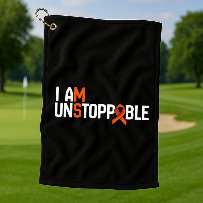 I Am Unstoppable Multiple Sclerosis Ms Awareness Golf Towel