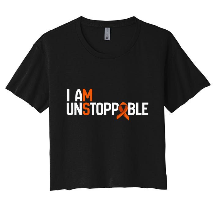 I Am Unstoppable Multiple Sclerosis Ms Awareness Crop Top