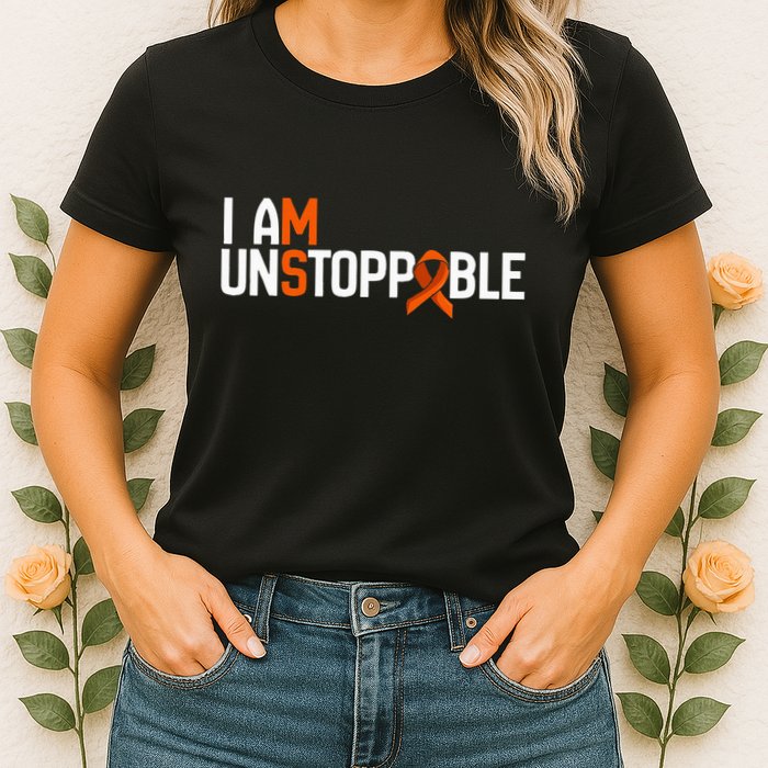 I Am Unstoppable Multiple Sclerosis Ms Awareness Womens T-Shirt