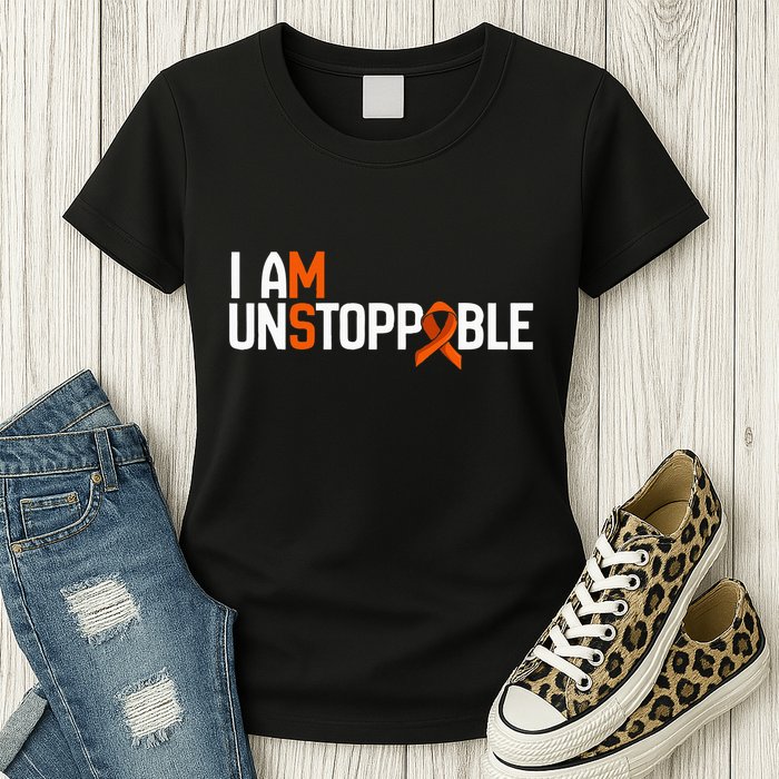 I Am Unstoppable Multiple Sclerosis Ms Awareness Womens T-Shirt