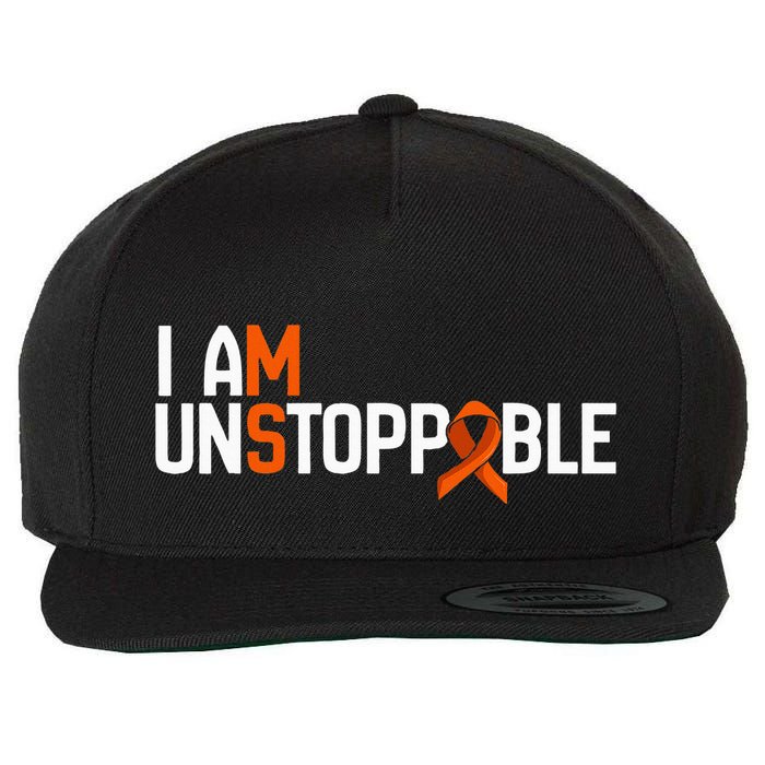 I Am Unstoppable Multiple Sclerosis Ms Awareness Wool Snapback Cap