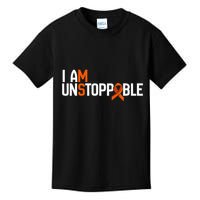 I Am Unstoppable Multiple Sclerosis Ms Awareness Kids T-Shirt