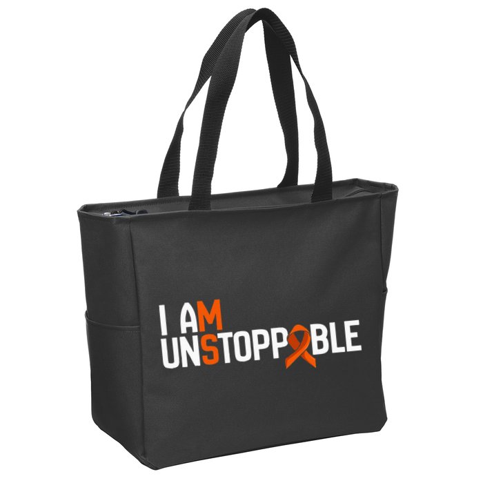I Am Unstoppable Multiple Sclerosis Ms Awareness Zip Tote Bag