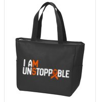 I Am Unstoppable Multiple Sclerosis Ms Awareness Zip Tote Bag