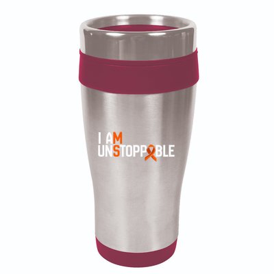 I Am Unstoppable Multiple Sclerosis Ms Awareness 16oz Travel Tumbler