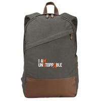 I Am Unstoppable Multiple Sclerosis Ms Awareness Cotton Canvas Backpack