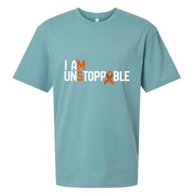 I Am Unstoppable Multiple Sclerosis Ms Awareness Sueded Cloud Jersey T-Shirt
