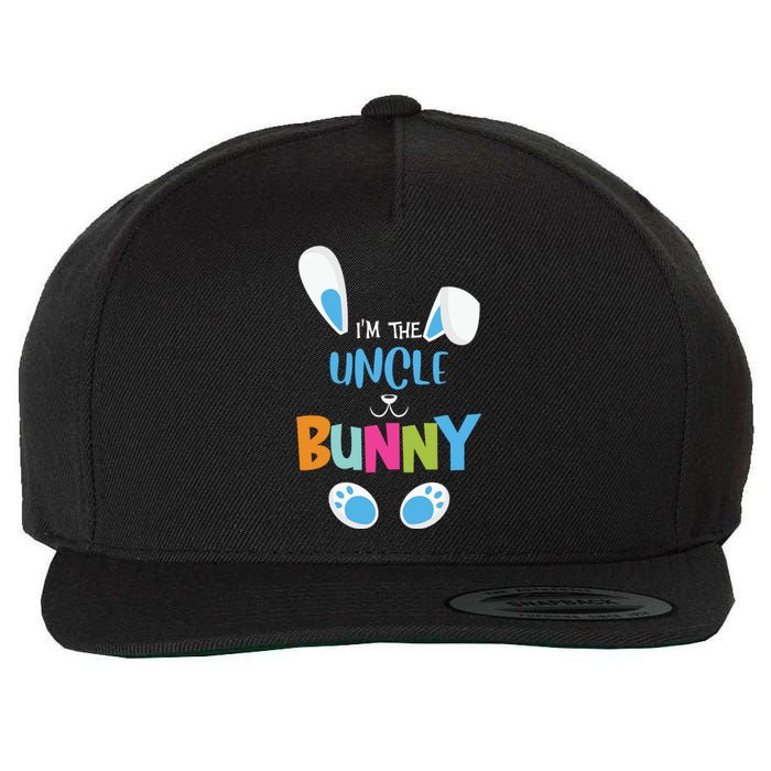 I'm A Uncle Bunny Cute Rabbit Ears Family Easter Day Wool Snapback Cap