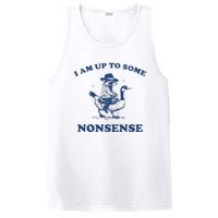 I Am Up To Some Nonsense Funny Goose Raccoon Sarcasm PosiCharge Competitor Tank