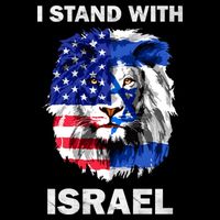 Israel And Usa Flag Lion | I Stand With Israel Cooling Performance Crew T-Shirt