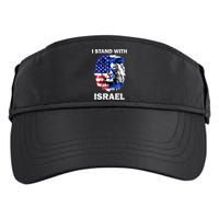 Israel And Usa Flag Lion | I Stand With Israel Adult Drive Performance Visor