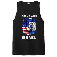 Israel And Usa Flag Lion | I Stand With Israel PosiCharge Competitor Tank