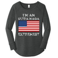 IM An Ultra Maga Extremist America Flag Quote Women's Perfect Tri Tunic Long Sleeve Shirt