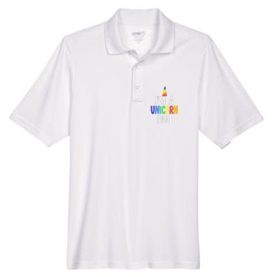 Im A Unicorn Duh Halloween Costume Men's Origin Performance Pique Polo