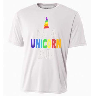 Im A Unicorn Duh Halloween Costume Cooling Performance Crew T-Shirt